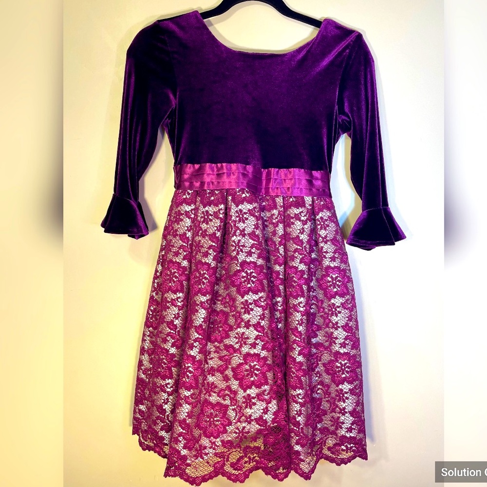 Jona Michelle velvet dress for girls size 10